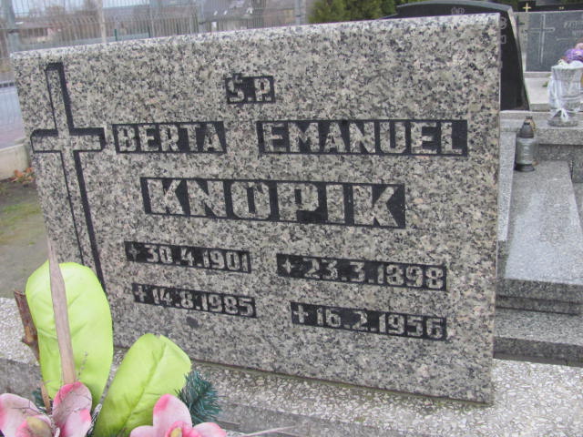 Berta Knopik 1901 Przyszowice - Grobonet - Wyszukiwarka osób pochowanych