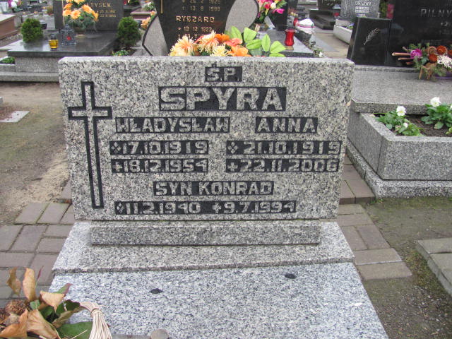 Władysław Spyra 1919 Przyszowice - Grobonet - Wyszukiwarka osób pochowanych