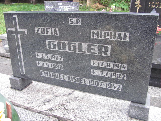 Michał Gogler 1914 Przyszowice - Grobonet - Wyszukiwarka osób pochowanych