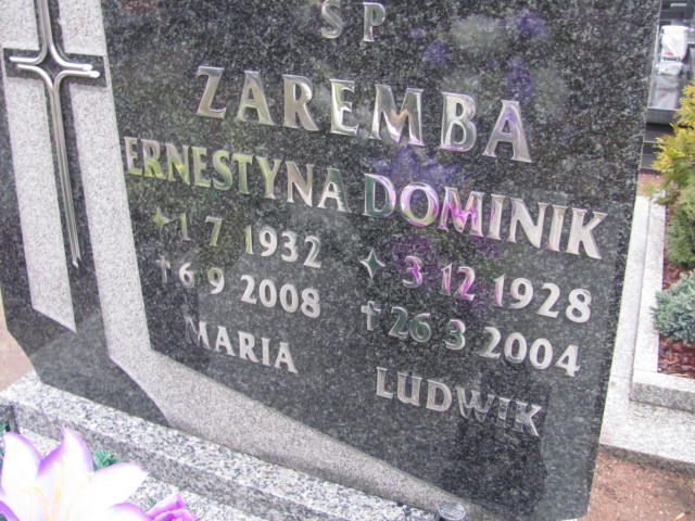 Dominik Zaremba 1928 Przyszowice - Grobonet - Wyszukiwarka osób pochowanych