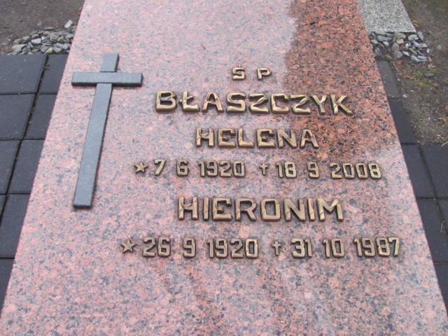 Hieronim Błaszczyk 1920 Przyszowice - Grobonet - Wyszukiwarka osób pochowanych