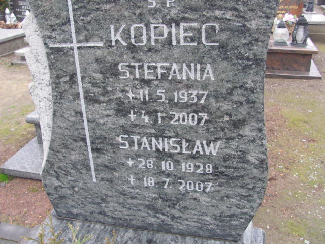 Stefania Kopiec 1937 Przyszowice - Grobonet - Wyszukiwarka osób pochowanych