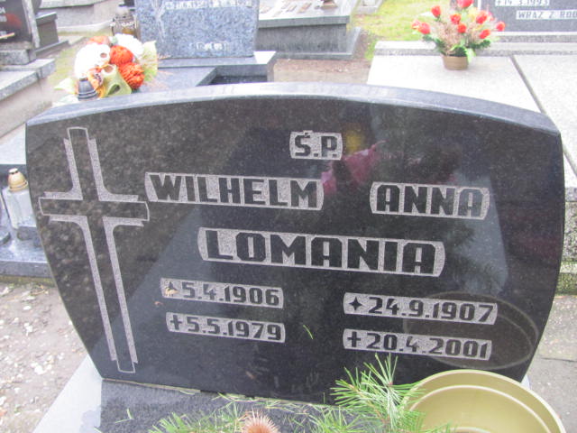Wilhelm Lomania 1906 Przyszowice - Grobonet - Wyszukiwarka osób pochowanych