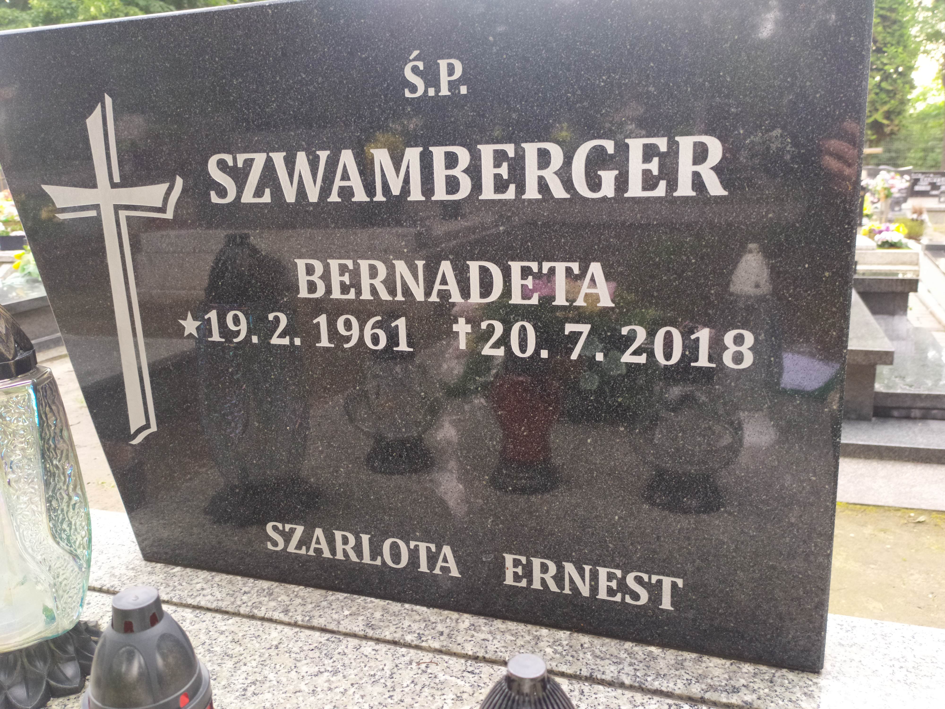 Bernadeta Szwamberger 1961 Przyszowice - Grobonet - Wyszukiwarka osób pochowanych