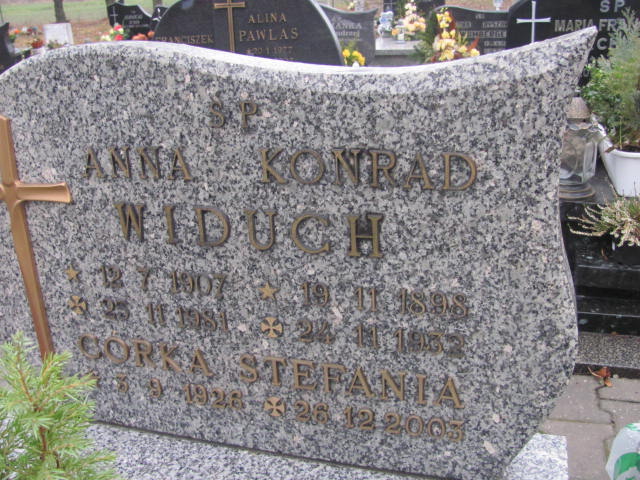 Konrad Widuch 1898 Przyszowice - Grobonet - Wyszukiwarka osób pochowanych